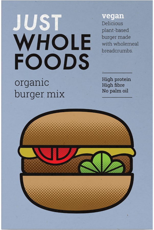 Just Wholefoods Vegetarian Burger Mix 125g