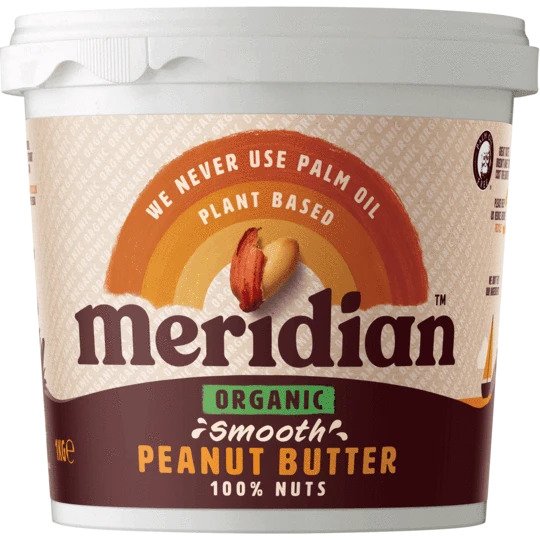 Meridian Smooth Peanut Butter No Salt 1kg