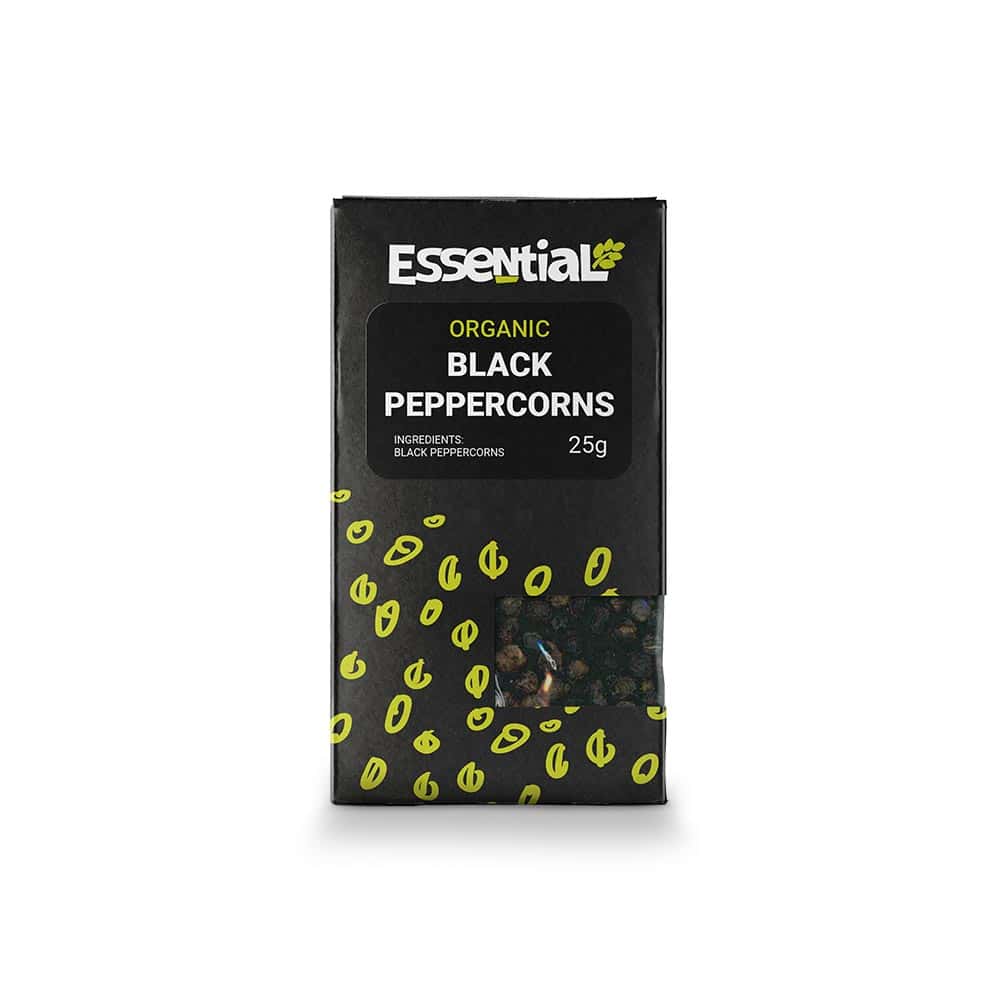 Essential Black Peppercorns 25g